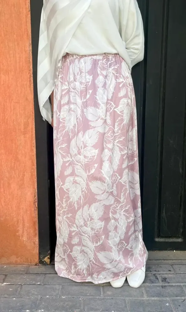 Satin prined skirt #21