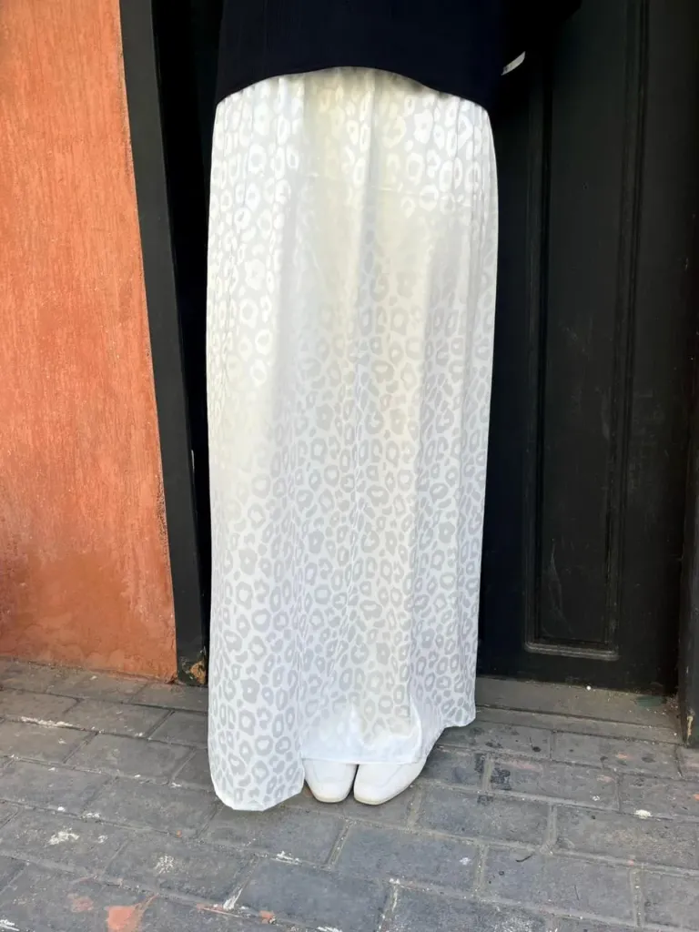 Satin prined skirt #26