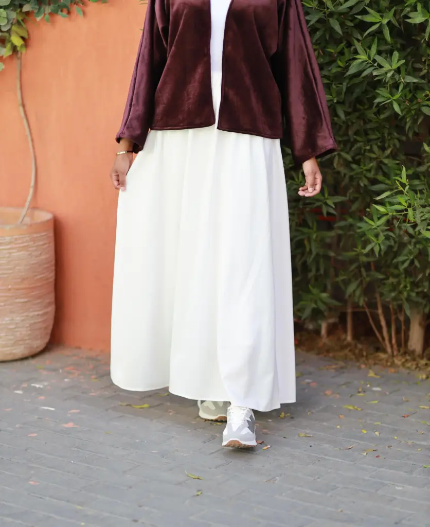  White cloche skirt (S, 100cm)