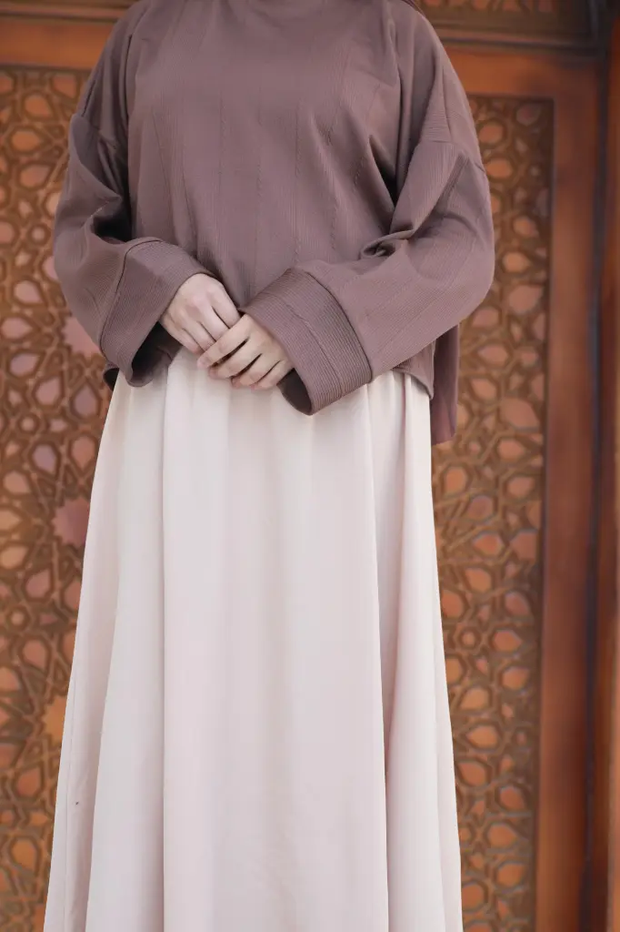  Beige cloche skirt  (S)