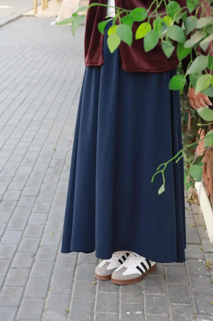  Blue cloche skirt  